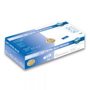 Unigloves Soft Nitril blue premium Einmal-Nitrilhandschuh